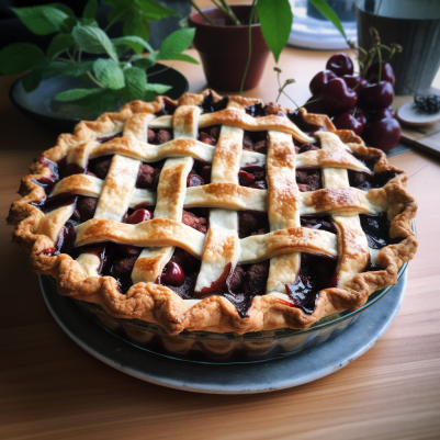Cherry Pie with Homemade Filling