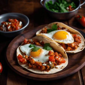 Corned Beef Hash and Eggs Breakfast Tacos