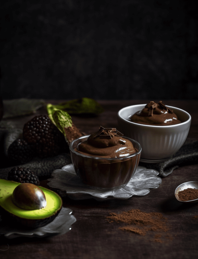 Divinely Decadent: Sugar-Free Dark Chocolate Avocado Pudding