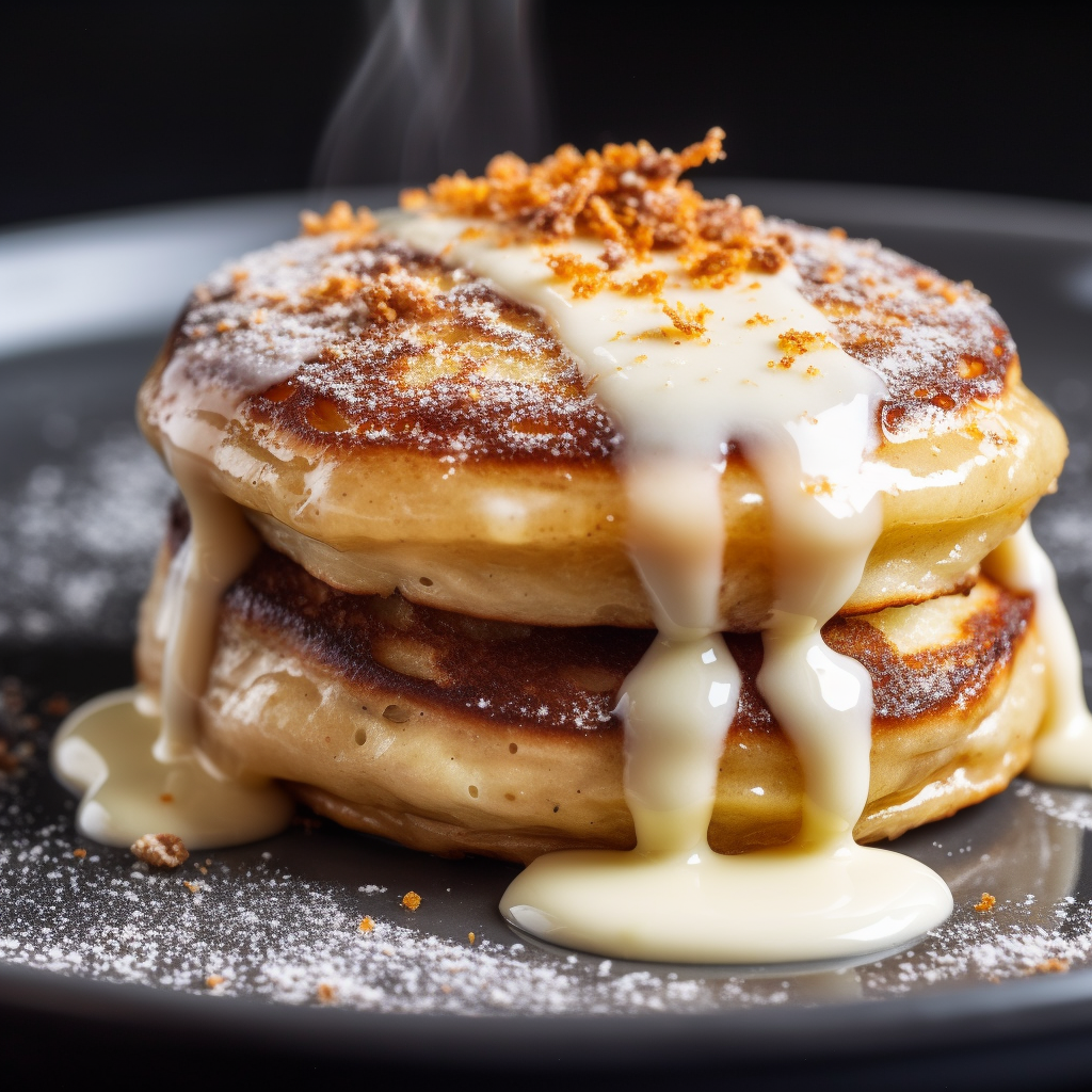 Cinnamon Roll Buttermilk Pancakes with Cream Cheese Glaze Best Chef Recipes