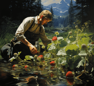 Foraging Wild Strawberries