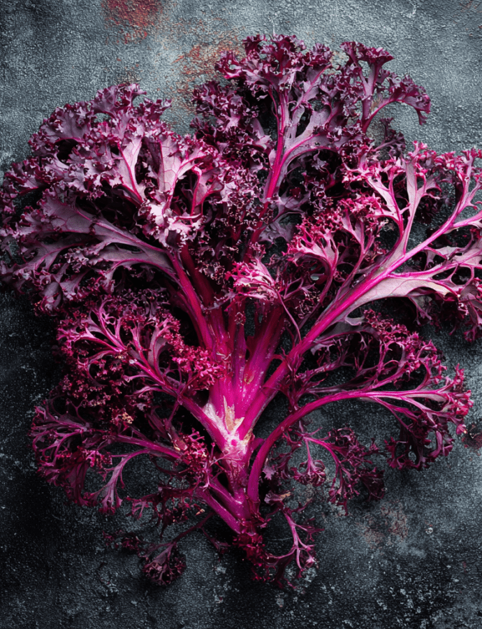 Scarlet: The Vibrant Ruby-Purple Curly Kale with Exceptional Winter Sweetness