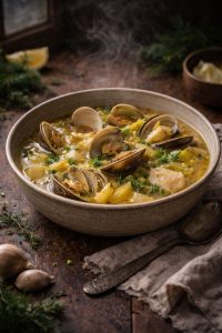 Clam, Fennel, and Saffron Coastal Stew