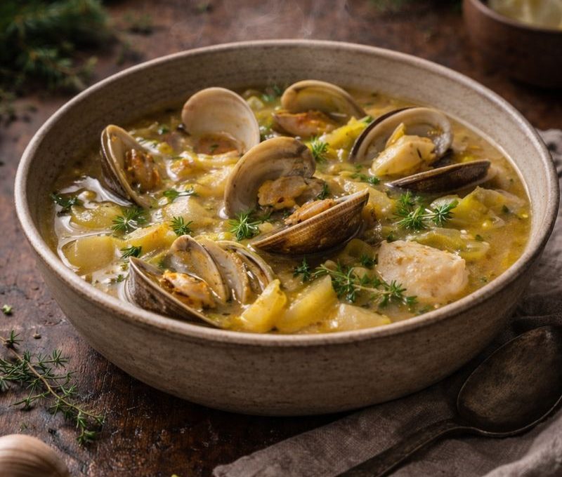 Clam, Fennel, and Saffron Coastal Stew