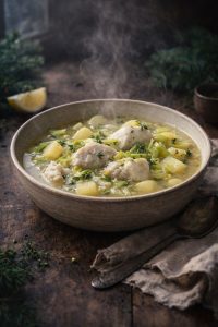 Puget Sound Cod, Leek, and Yukon Gold Stew