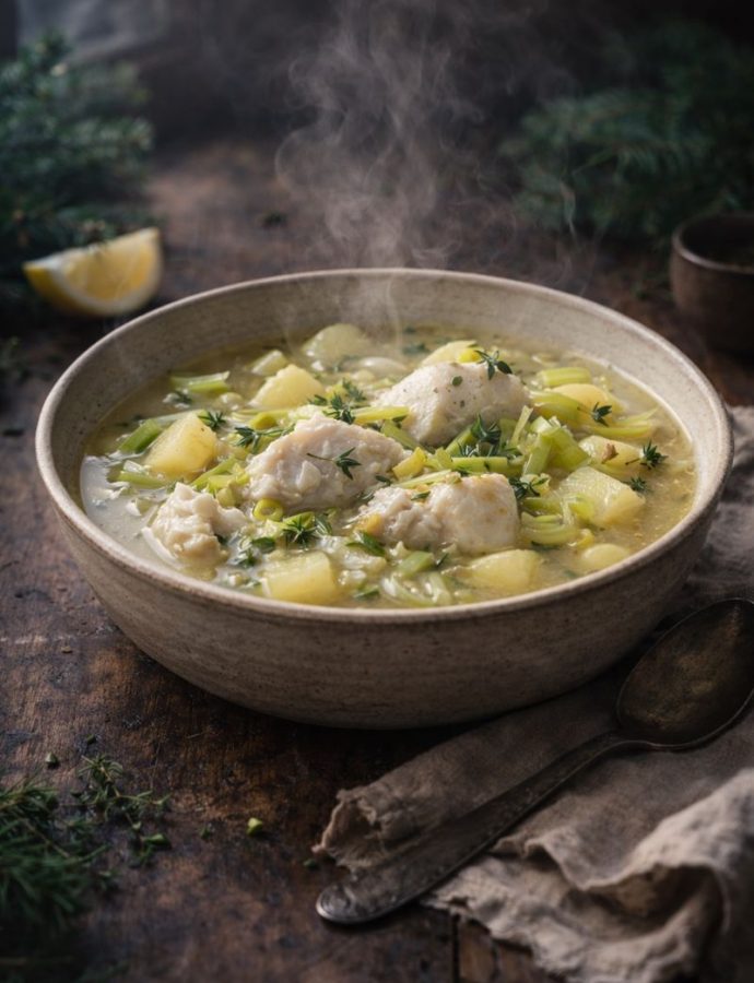 Puget Sound Cod, Leek, and Yukon Gold Stew