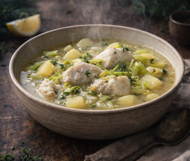 Puget Sound Cod, Leek, and Yukon Gold Stew